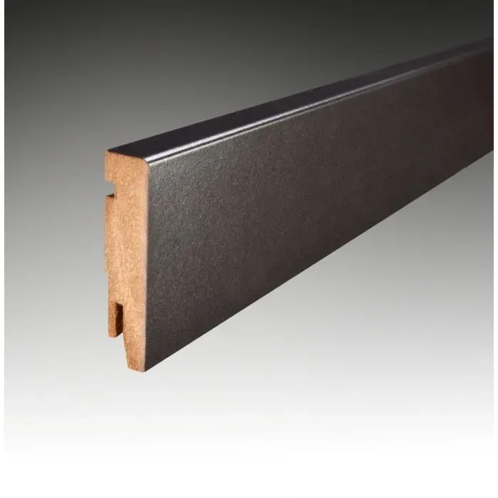 Vochtwerende folie Clip plint Recht Robuust 12x90mm Zwart - 0108042 Snelle Levering