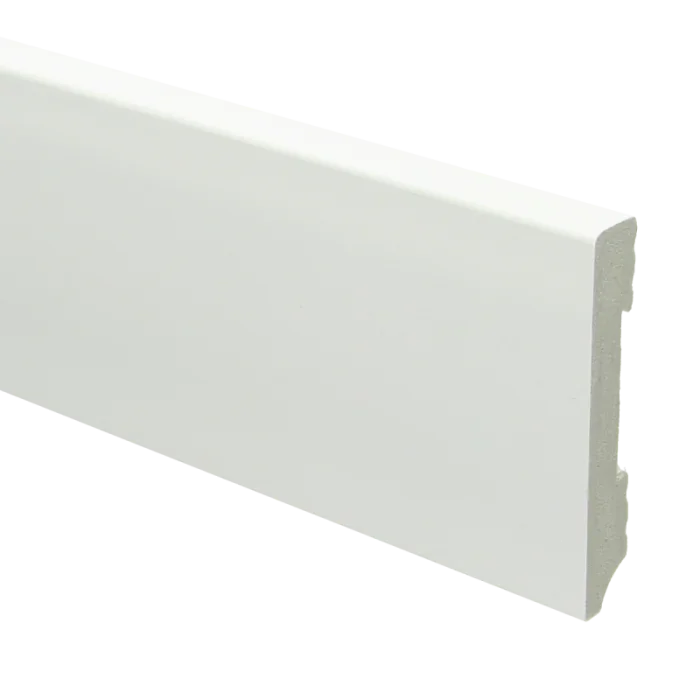 Merkproduct Watervaste kunststof plint Recht Wit 15x90mm - 16732