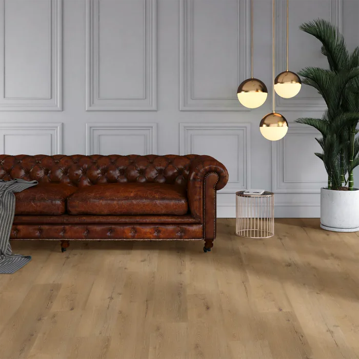 Weekendaanbieding ViFloors Bruin Eiken Rigid Click PVC C5004 incl. vaste ondervloer ACTIE OP=OP