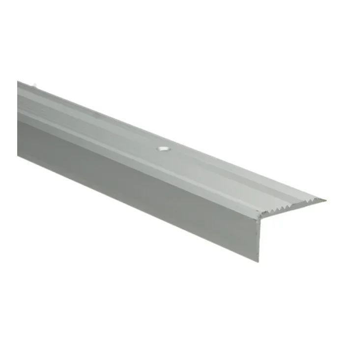 Trapneusprofiel basis 43x23mm Zilver Grof Antislip- 65365 Gecertificeerd