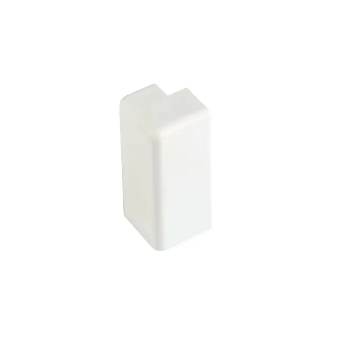 Weekendaanbieding Kunststof buitenhoek (2 stuks) Recht Robuust 15x65mm Wit - 0108378