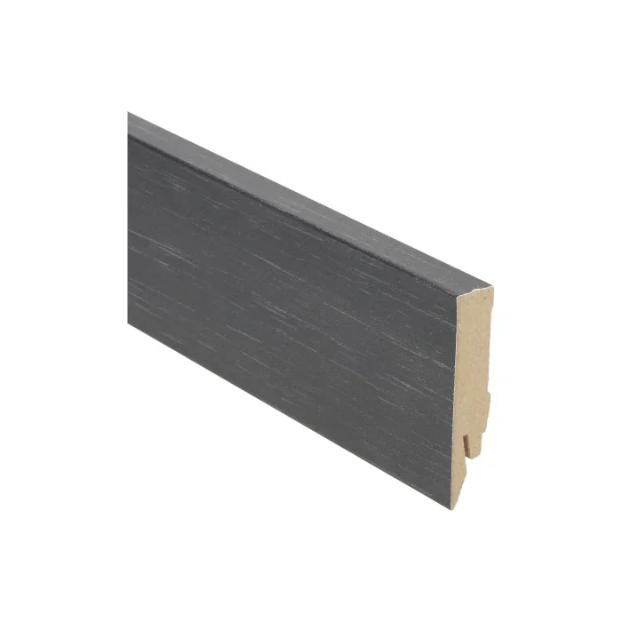 Bestseller Rechte MDF Blokplint 14x70mm Trendy Zwart - 27134