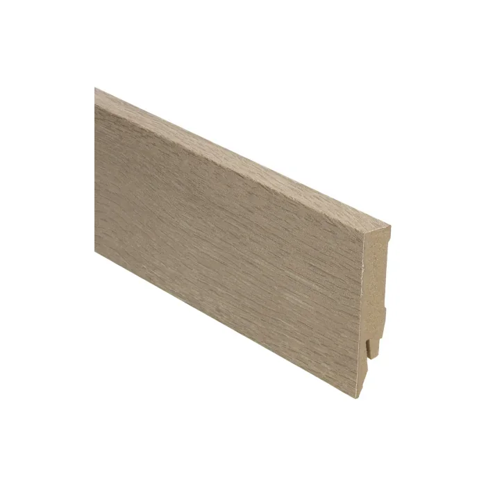 Seizoensaanbieding Rechte MDF Blokplint 14x70mm Fijngestreept Eiken Licht - 27137