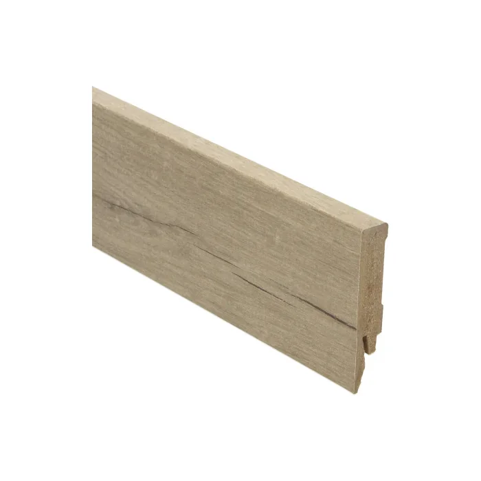 Rechte MDF Blokplint 14x70mm Zachte Eik Warm Grijs - 27159 Weekendaanbieding