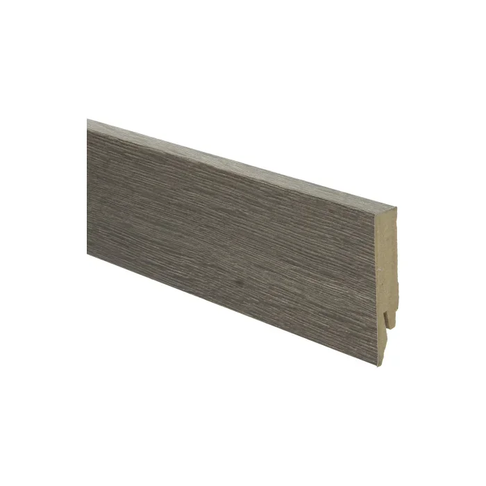 Rechte MDF Blokplint 14x70mm Eiken Drijfhout Bruin - 27164 Laatste Kans