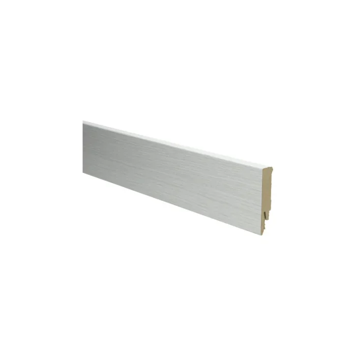Direct Beschikbaar Rechte MDF Blokplint 14x70mm Eiken Katoenwit - 27178