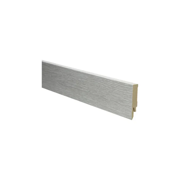 Favoriet Rechte MDF Blokplint 14x70mm Kalkwit Eiken - 27189