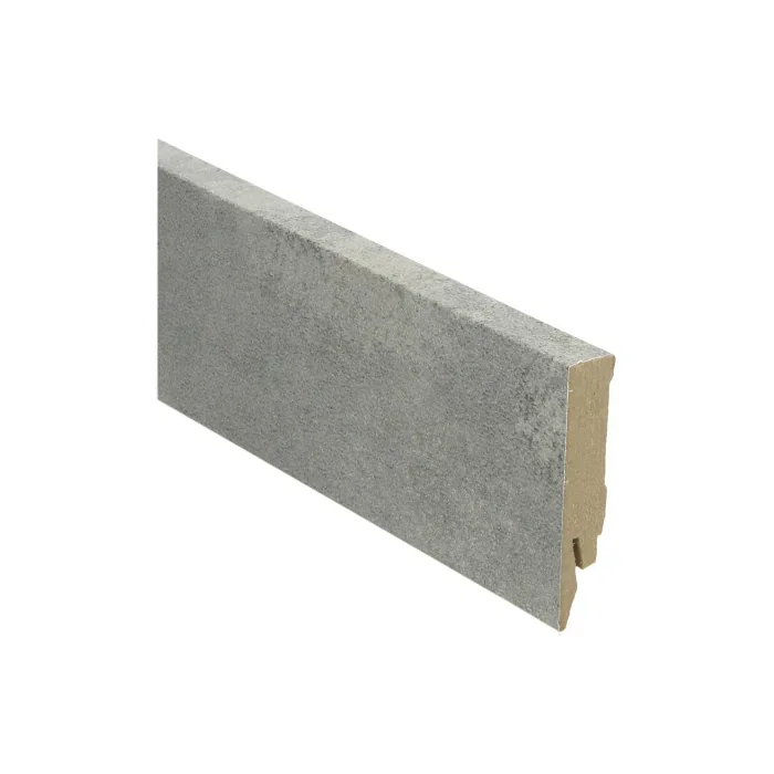Snelle Levering Rechte MDF Blokplint 14x70mm Concrete Grey - 27227