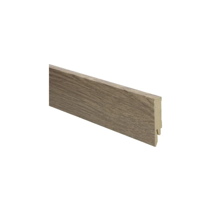 Exclusieve Aanbieding Rechte MDF Blokplint 14x70mm Eiken Lichtbruin Geolied - 27240