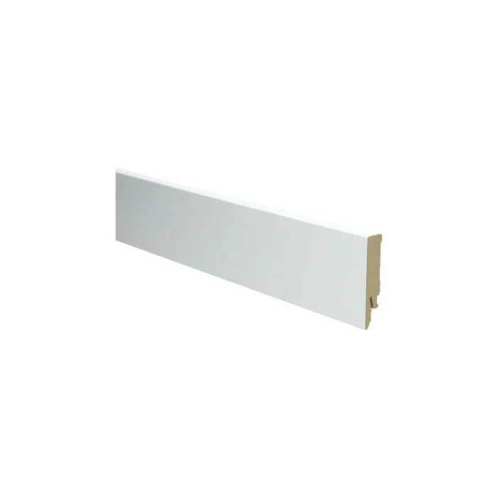 Rechte MDF Blokplint 14x70mm Wit Ral 9016 - 27247 Flitsaanbieding