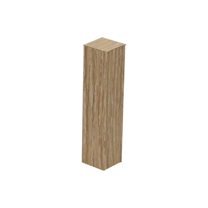 Nu Kopen Hoek/Eindstuk 17x73mm Eiken Wit (4 stuks) - 27405