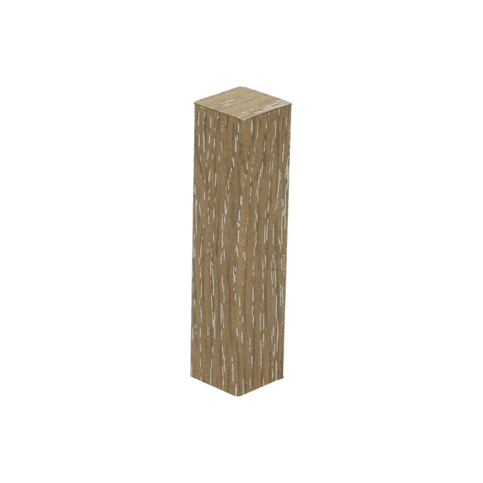 Hoek/Eindstuk 17x73mm Eiken Wit Ceruse (4 stuks) - 27406 Beperkt Aanbod