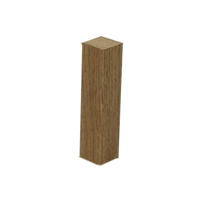 Hoek/Eindstuk 17x73mm Eiken Licht (4 stuks) - 27413 Seizoensaanbieding
