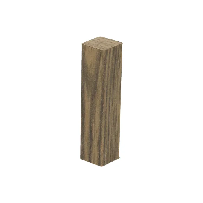 Beperkt Aanbod Hoek/Eindstuk 17x73mm Oud Kastanje (4 stuks) - 27444