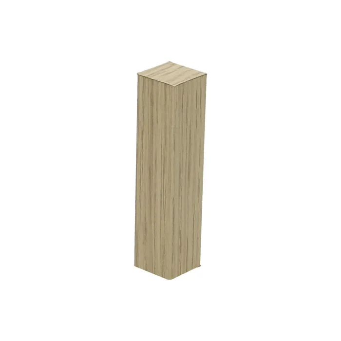 Op = Op Hoek/Eindstuk 17x73mm Champagne Eiken (4 stuks) - 27519
