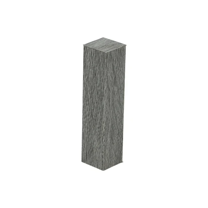 Hoge Kwaliteit Hoek/Eindstuk 17x73mm Eiken Blauwgrijs (4 stuks) - 27520