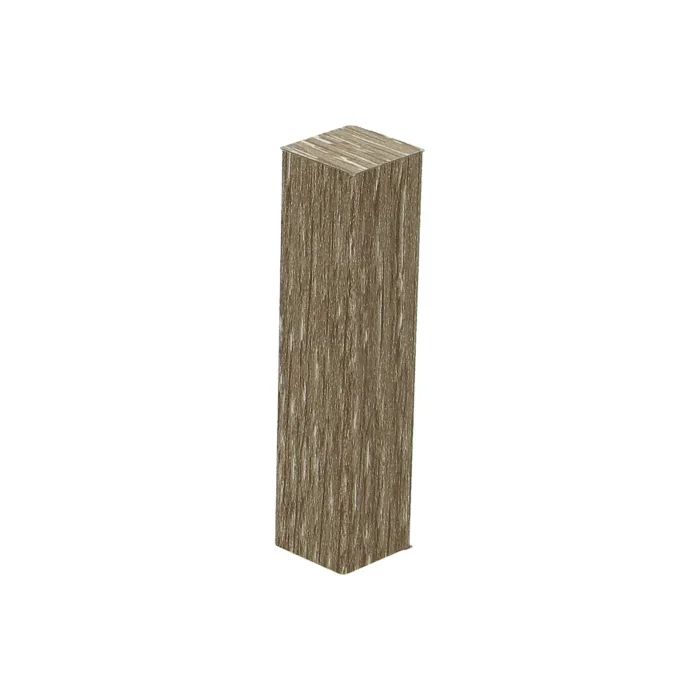 Beste Prijs Hoek/Eindstuk 17x73mm Eiken Geschraapt Grijs (4 stuks) - 27525