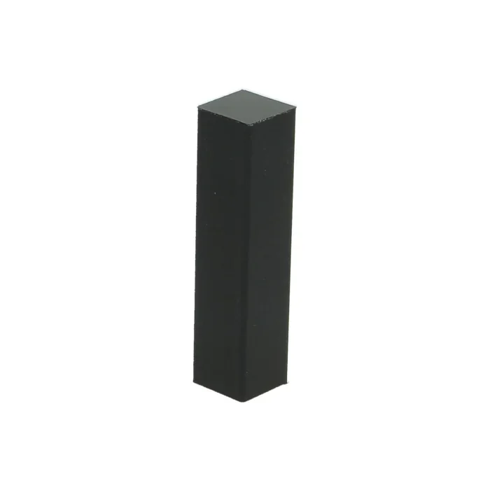 Hoek/Eindstuk 17x73mm Zwart Hoogglans (4 stuks) - 27536 Dagaanbieding