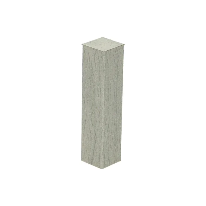 Premium Hoek/Eindstuk 17x73mm Strandhuis Grijs (4 stuks) - 27541