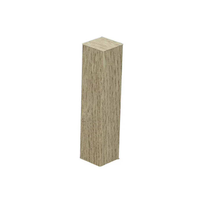 Hoek/Eindstuk 17x73mm Gezandstraalde Eik Natuur (4 stuks) - 27556 Beperkte Voorraad