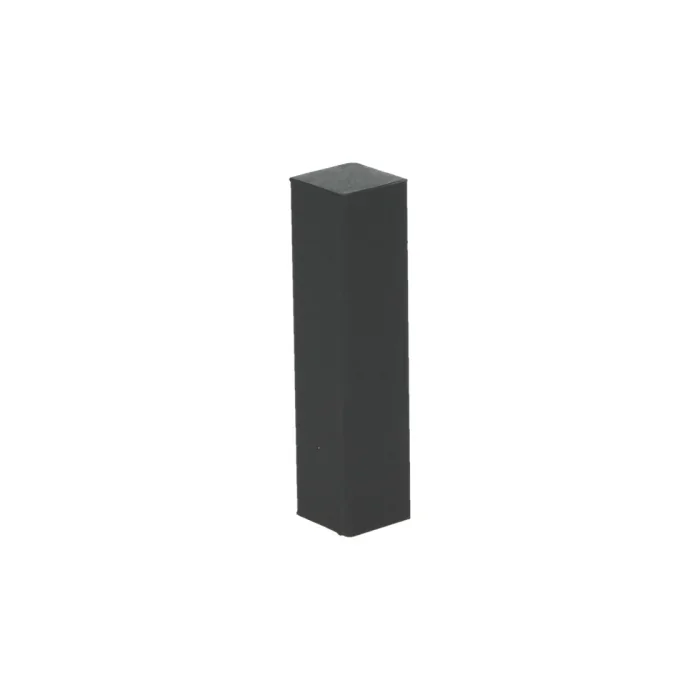 Gecertificeerd Hoek/Eindstuk 17x73mm Zwart Ral 9005 (4 stuks) - 27650