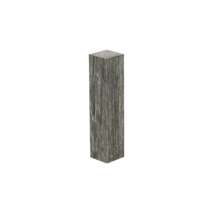 Hoek/Eindstuk 17x73mm Eiken Salmiak Grijs (4 stuks) - 27685 Tijdelijk Beschikbaar