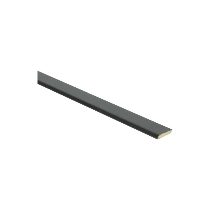 Premium Plakplint zelfklevend 5x24mm Zwart Hoogglans platte plint - 23136