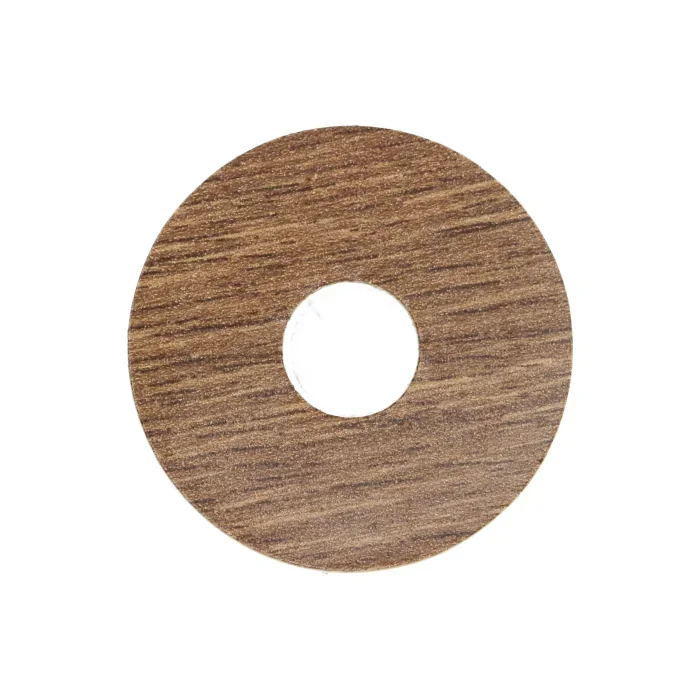Rozet zelfklevend 17-55mm Afzelia Gebleekt (10 stuks) - 24070 Hoge Kwaliteit