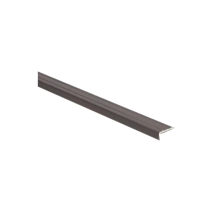 Direct Verzonden Hoeklijnprofiel zelfklevend 10x24,5mm Palissander Zwart Vernist - 63174