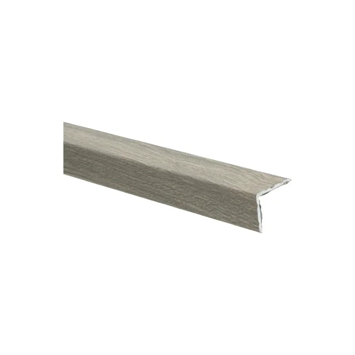 Duo-Hoeklijnprofiel zelfklevend 24,5x30mm Teak Grijs Geborsteld - 67063 Nieuw