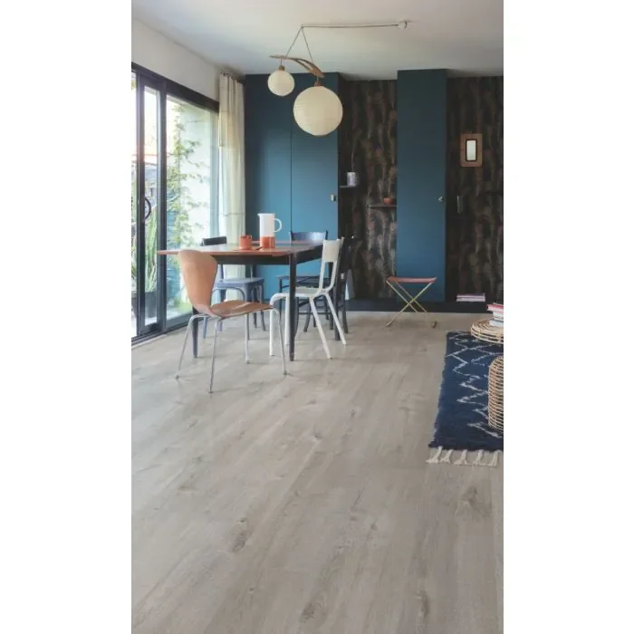 QuickStep Alpha PVC Bloom Katoen Cosygrijze Eik 5+1mm AVMPU40202 Rigid Click PVC (incl. vaste 10dB ondervloer) Betrouwbaar