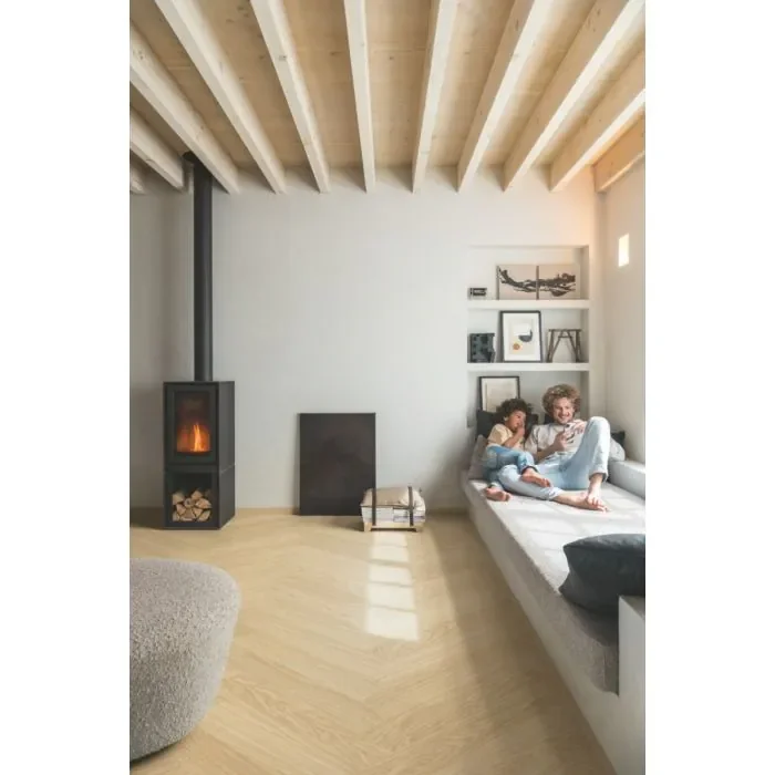 QuickStep Alpha PVC Ciro Pure Eik BLush 5+1mm AVHBU40359 Rigid Click Visgraat PVC Beperkt Aanbod