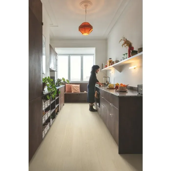 Weekendaanbieding QuickStep Alpha PVC Bloom Pure Eik Polair 5+1mm AVMPU40099 Rigid Click PVC