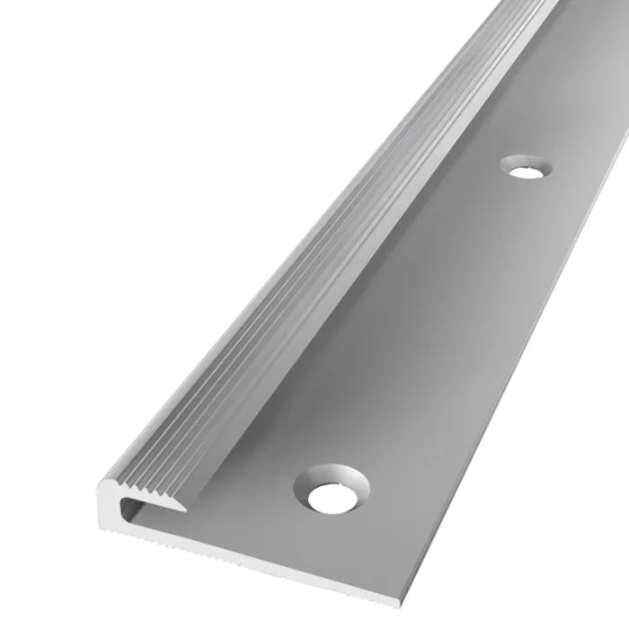 Goedkoop Inschuif eindprofiel 6mm voor 3mm PVC schroef Zilver 250cm - 65422