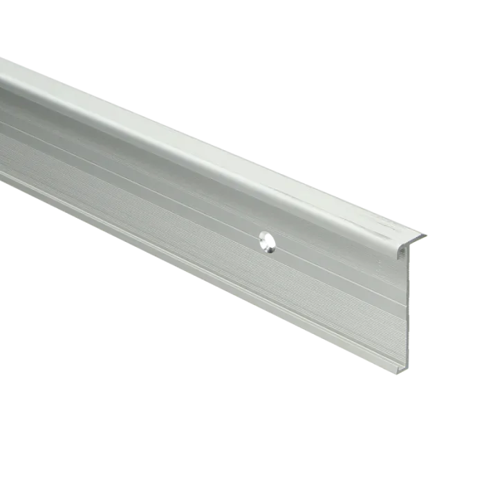 Koopje Universeel Trapneusprofiel 43mm schroef Zilver tbv PVC 2-3mm - 65320