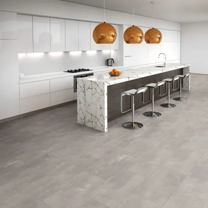 Fabrieksprijs Otium Everest Light Grey Tegel 8mm 4V 04580 Laminaat