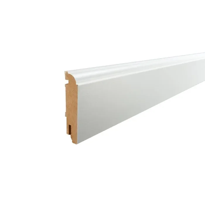 Vochtwerende folie Clip plint Kraal De Luxe 15x90mm Wit - 0108051 Express Levering