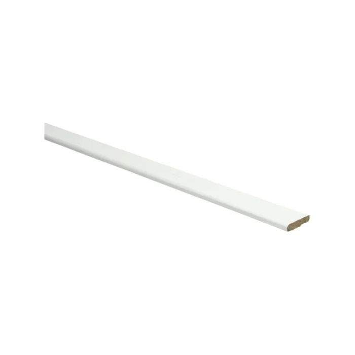 Lage Kosten Plakplint zelfklevend 5x24mm RAL 9010 platte plint - 23248