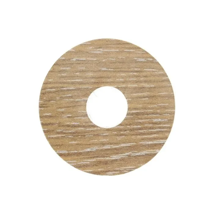 Rozet zelfklevend 17-55mm Eiken Wit Ceruse (10 stuks) - 24006 Beperkt Aanbod
