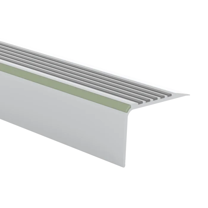 Op = Op Trapkantprofiel Kunststof Lichtgrijs 65x40mm 250cm - 20733