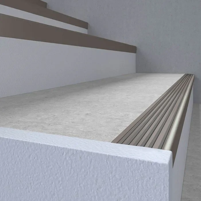 Veilige Betaling Trapkantprofiel Kunststof Aluminium 40x40mm 250cm - 20740