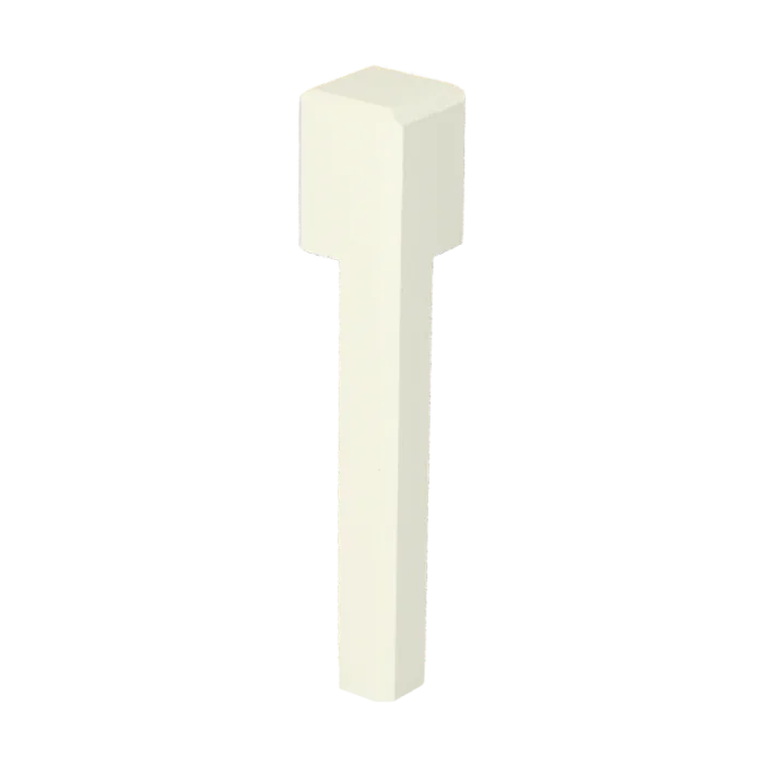 Vochtwerende MDF Binnenhoek Gelakt Wit RAL9010 t.b.v. MDF overzetplint 22x120mm - 16559 Premium