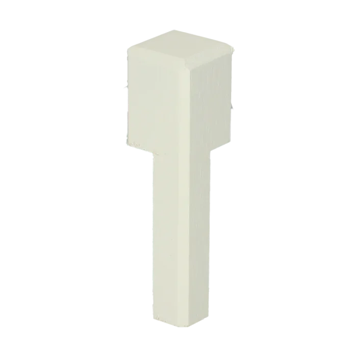 Vochtwerende MDF Binnenhoek Gelakt Wit RAL9010 t.b.v. MDF overzetplint 22x85mm - 16557 Laatste Kans
