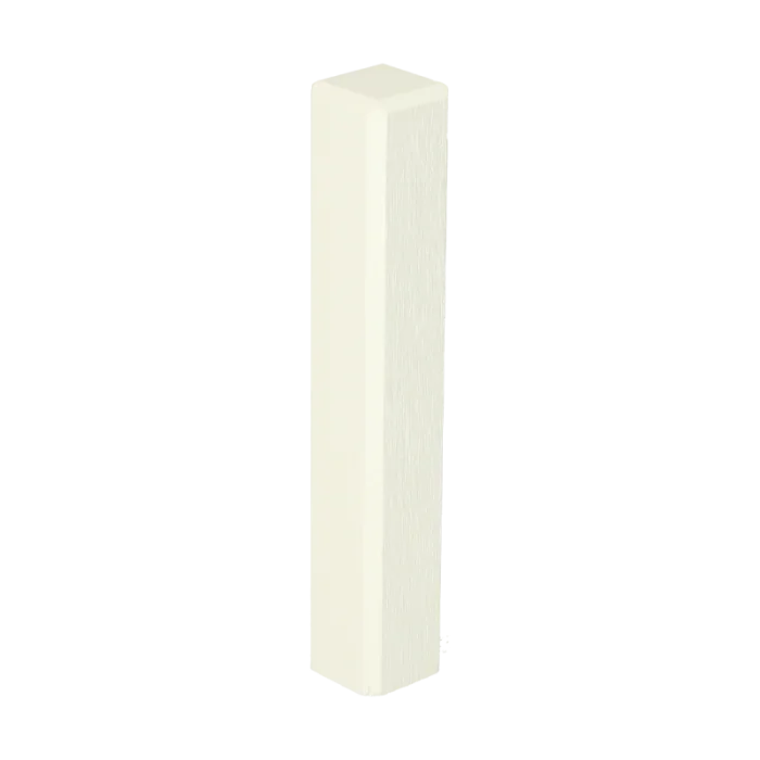 Vochtwerende MDF Buitenhoek Gelakt Verkeerswit RAL9016 t.b.v. MDF overzetplint 18x120mm - 16554 Speciale Aanbieding
