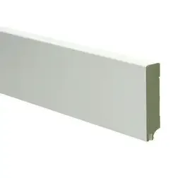 Flitsaanbieding MDF Plint Recht 120x15 mm met uitsparing RAL9010
