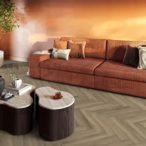 Bestseller YUP Paddington Herringbone dryback light brown – Floorlife