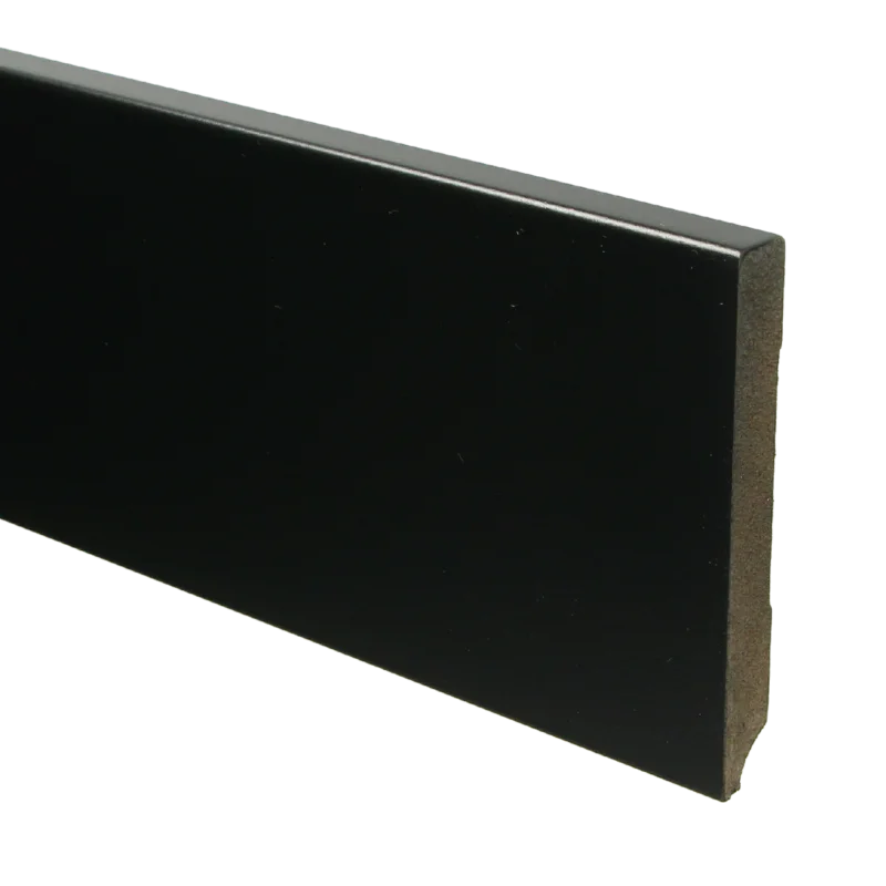 Koop Online MDF Moderne Plint 120x15 RAL 9005 Zwart 15941