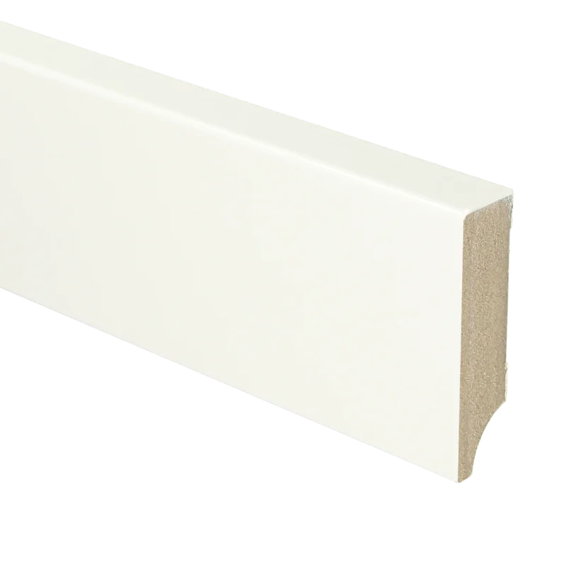 Premium MDF Moderne Plint 70x18 RAL 9016 Verkeerswit 15962