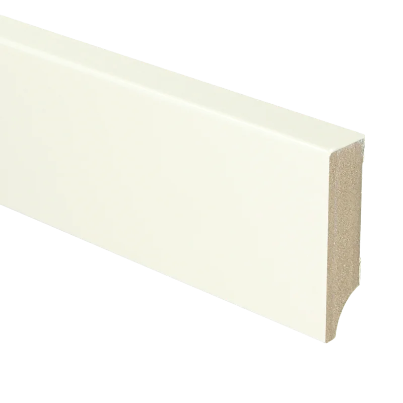 MDF Moderne Plint 70x18 RAL 9010 Zuiver Wit 16040 Betaalbaar