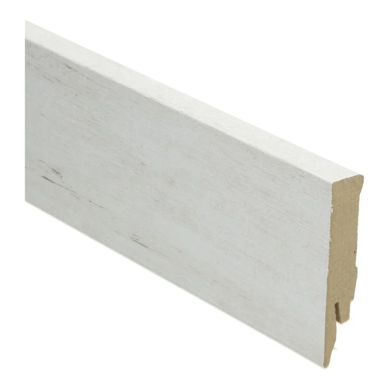 Speciale Aanbieding Rechte Folieplint Geloogd Grenen Sneeuw 27149